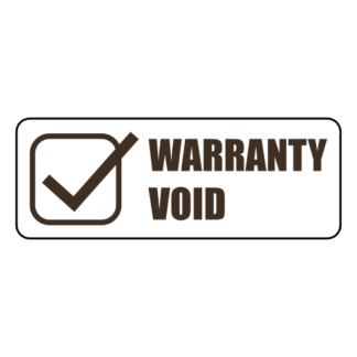 Warranty Void Sticker (Brown)